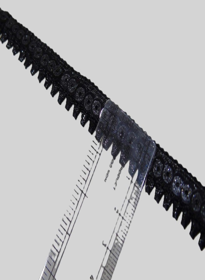 Strala Black Color Laces for Dresses, Sarees, Lehenga, Suits, Bags, Decorations, Borders, Crafts and Home Décor,Blouse (9mtr) Design-242 - Image 2